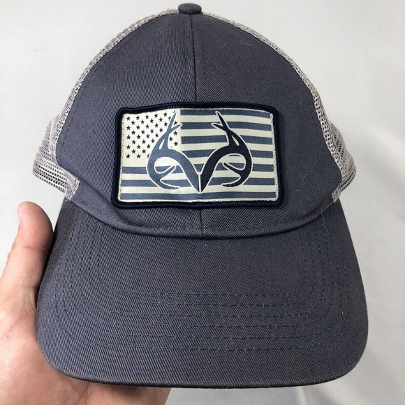 Realtree Snapback Hat Cap Mesh Back One Size Fits Most OSFM Outdoor Adjustable - Picture 10 of 10